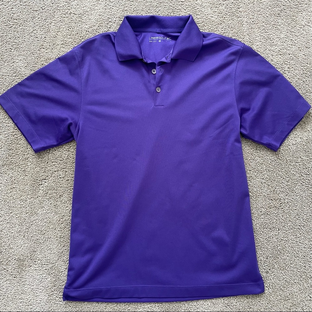 Nike Golf Dri-Fit Purple Polo Shirt